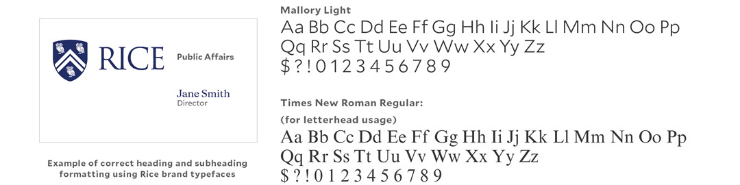 Brand Typefaces