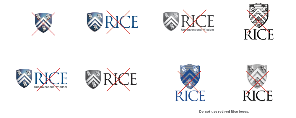 Rice Historical Logos