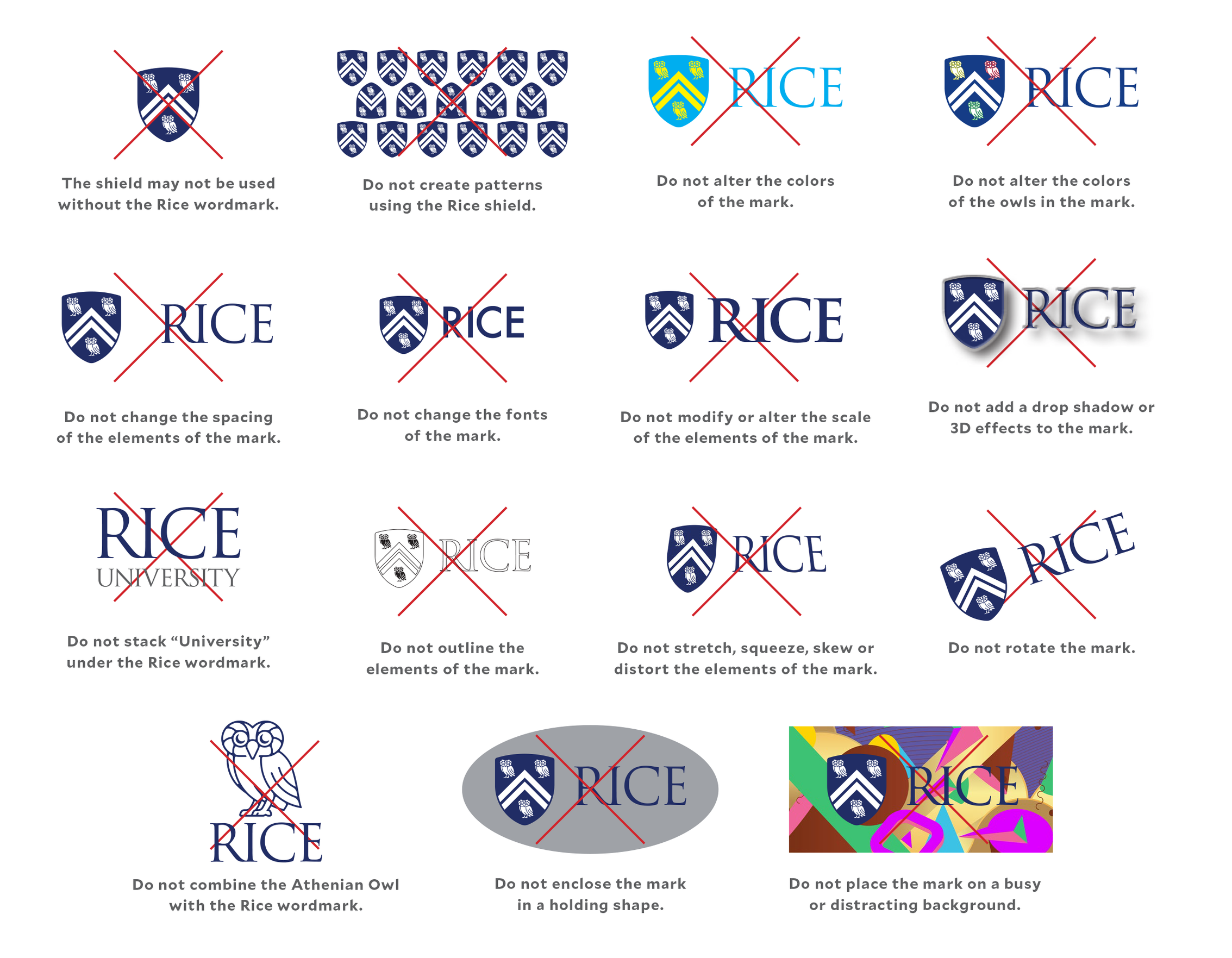 Incorrect Usage of the Rice Logo